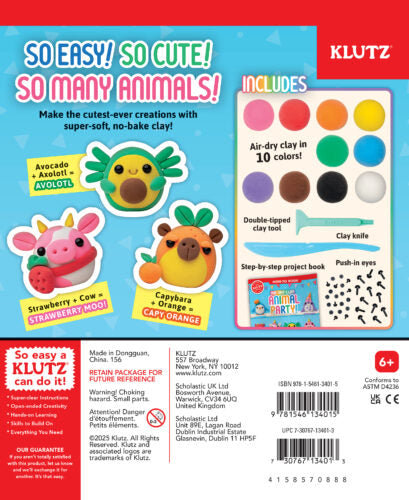 Klutz: Air-Dry Clay Animal Party!
