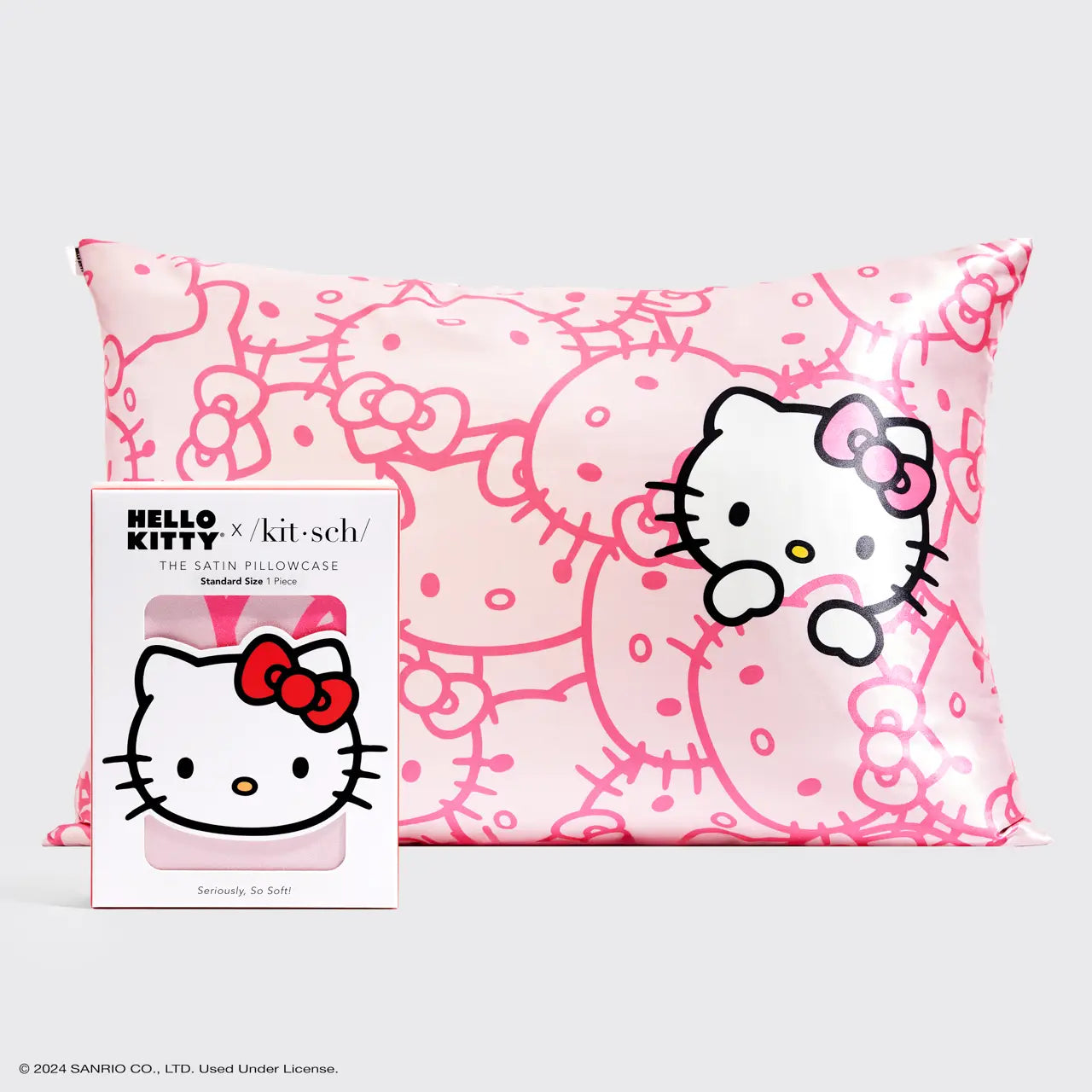 Hello Kitty X Pillowcase  Pink Kitty Faces
