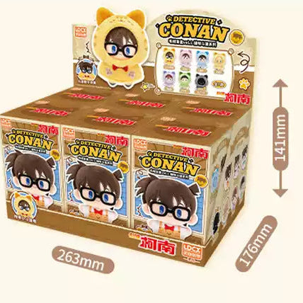 Detective Conan  Cat Cloak Series Plush Squeeze Badge Blind Box