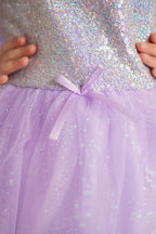 Lilac Sequins Princess Dress (Size 5-6)