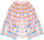 The 5th Avenue Paillette Cape, Gold/Light Pink