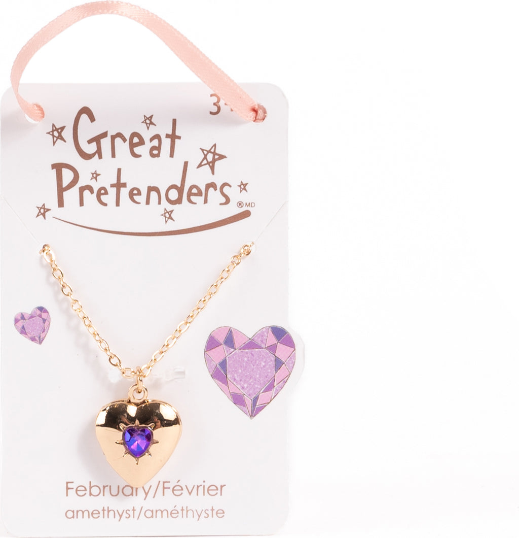 Birthstone Month Heart Locket (Assorted)