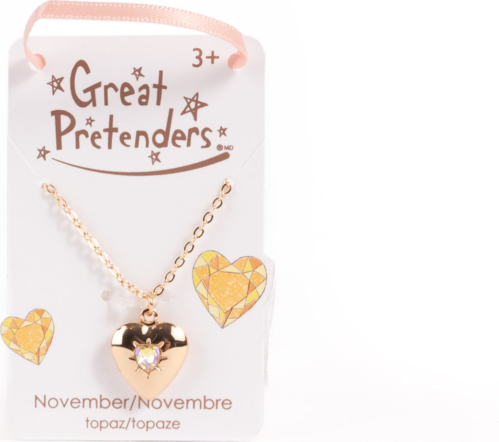 Birthstone Month Heart Locket (Assorted)