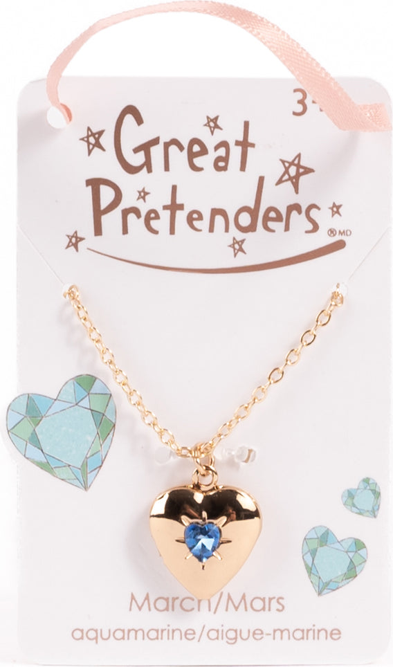 Birthstone Month Heart Locket (Assorted)