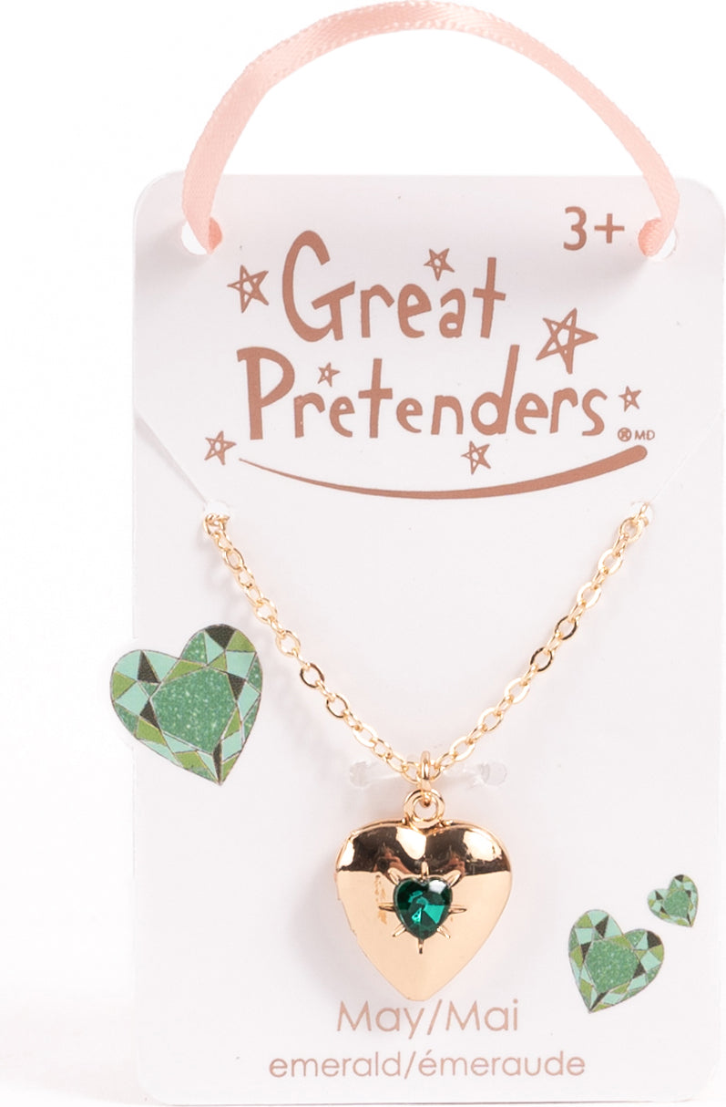 Birthstone Month Heart Locket (Assorted)