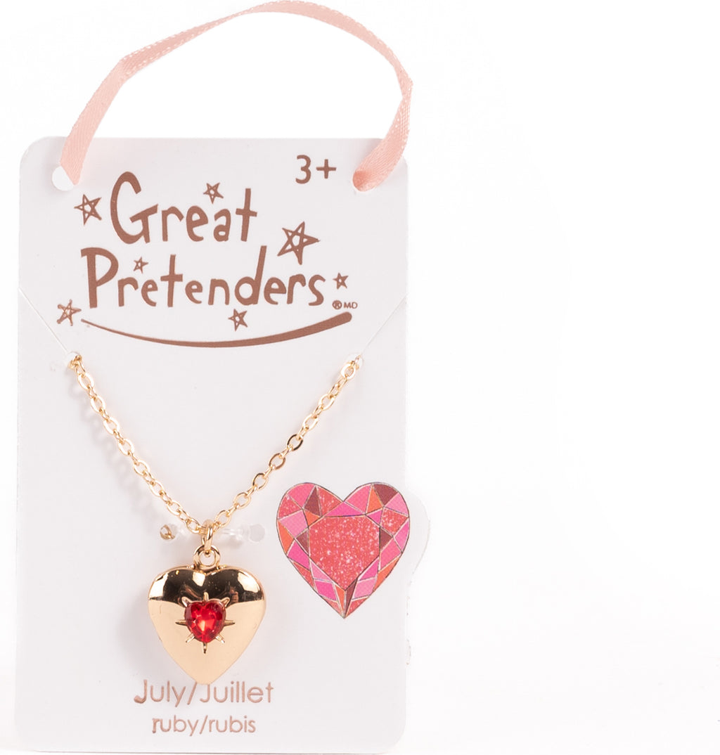 Birthstone Month Heart Locket (Assorted)