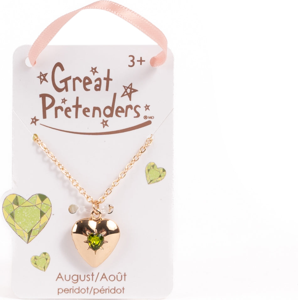 Birthstone Month Heart Locket (Assorted)