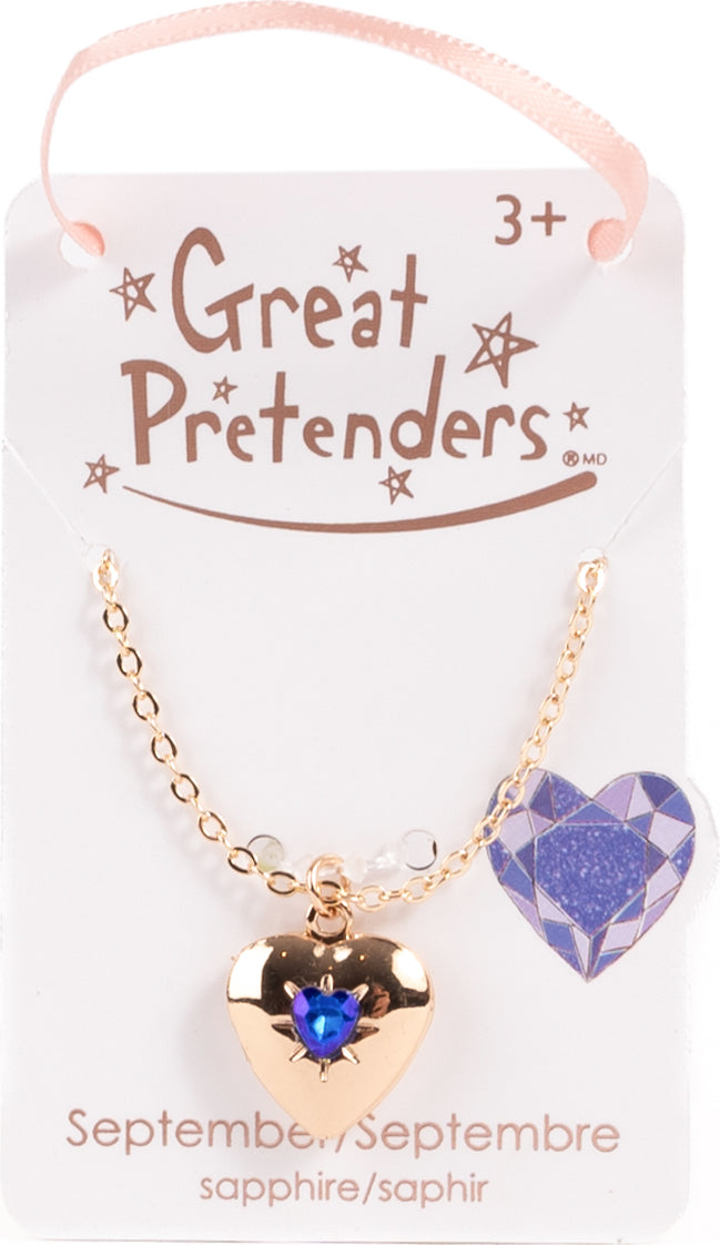 Birthstone Month Heart Locket (Assorted)