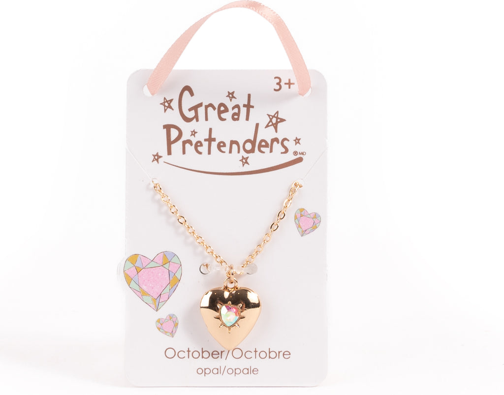 Birthstone Month Heart Locket (Assorted)