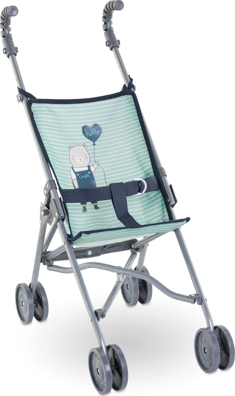 Umbrella Stroller - Sage Stripe, for 14- to 17-inch baby dolls