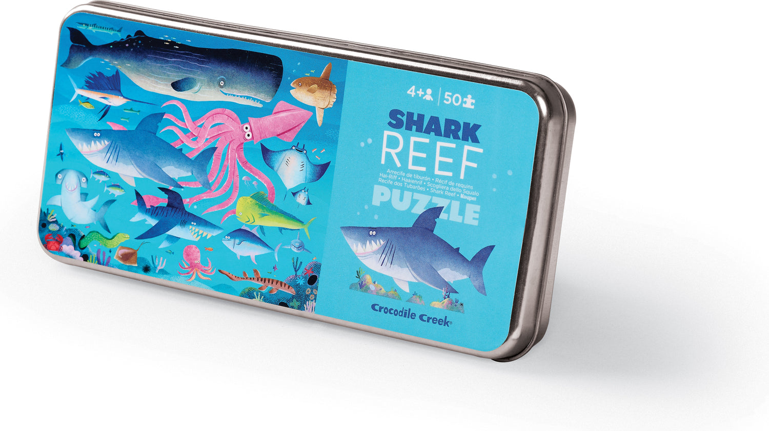 50-pc Tin Puzzle - Shark Reef 
