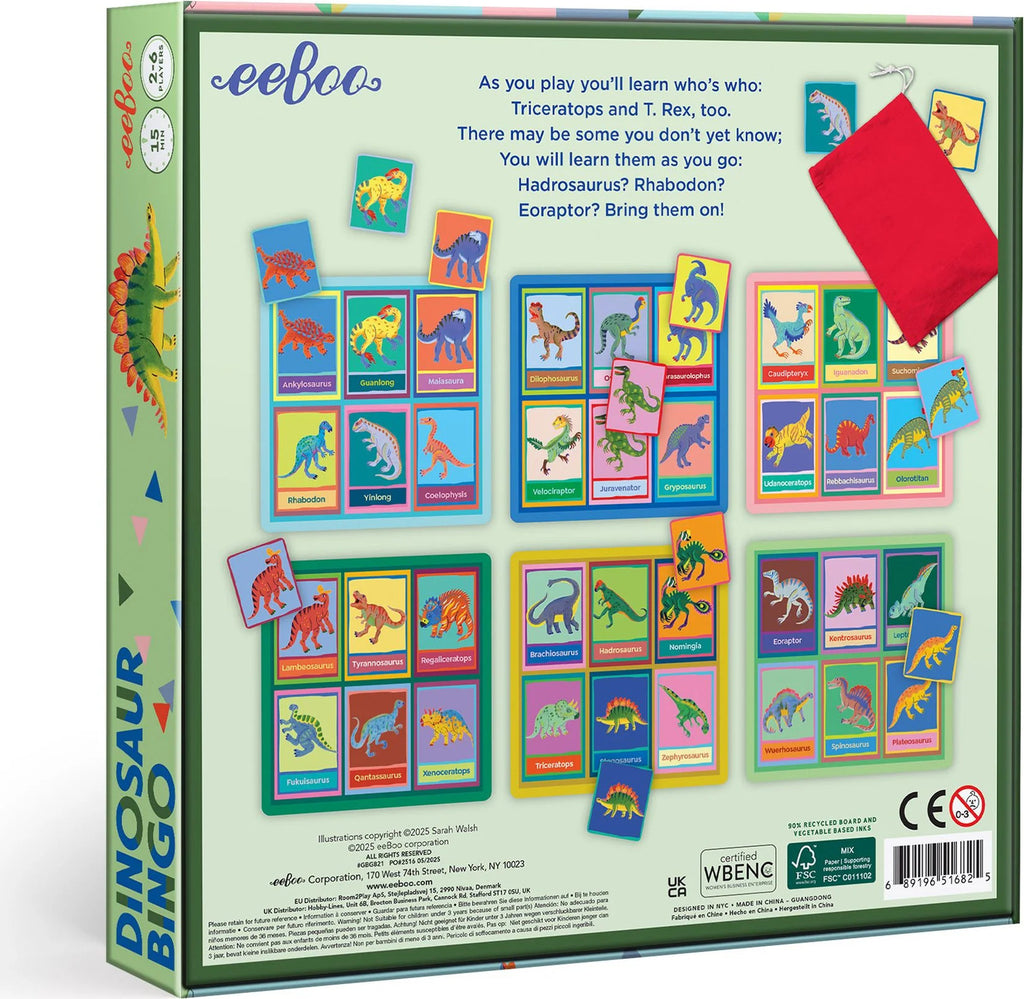 Dinosaur Bingo - eeBoo
