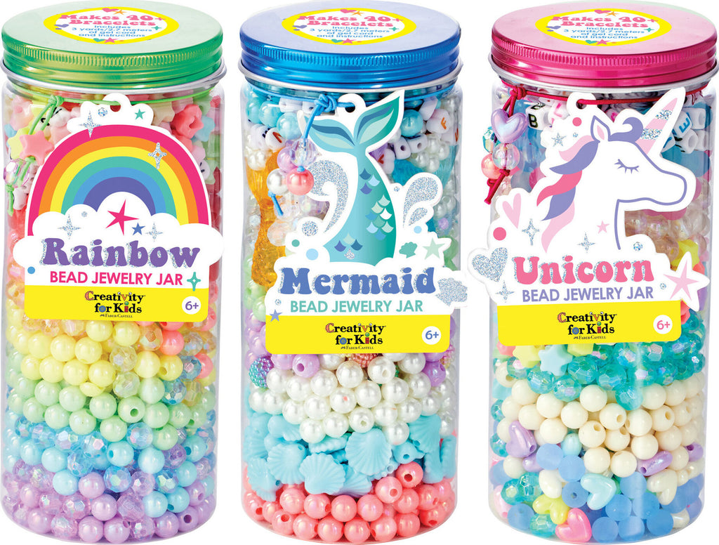 Mermaid Bead Jewelry Jar (assorted)