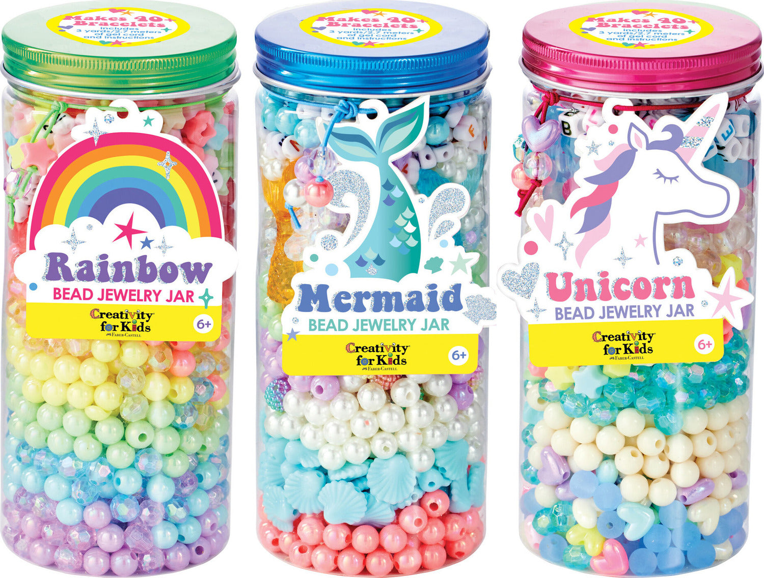 Mermaid Bead Jewelry Jar (assorted)