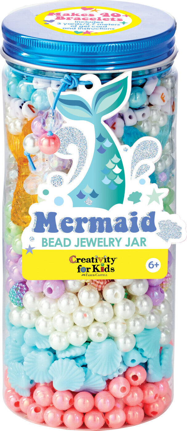 Mermaid Bead Jewelry Jar (assorted)