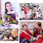 OKTO Little Worlds - Bat - Foam Air‑Dry Clay Wooden Art Kit (-8.3" Square) - Ages 8+