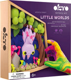 OKTO Little Worlds - Bat - Foam Air‑Dry Clay Wooden Art Kit (-8.3" Square) - Ages 8+