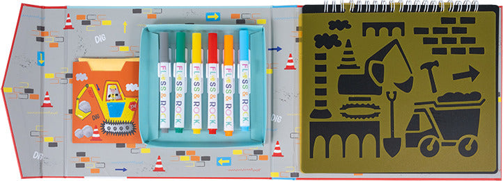 Construction Chalkboard Sketchbook