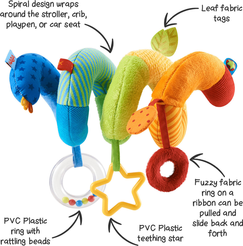 Rainbow Activity Spiral Stroller Toy