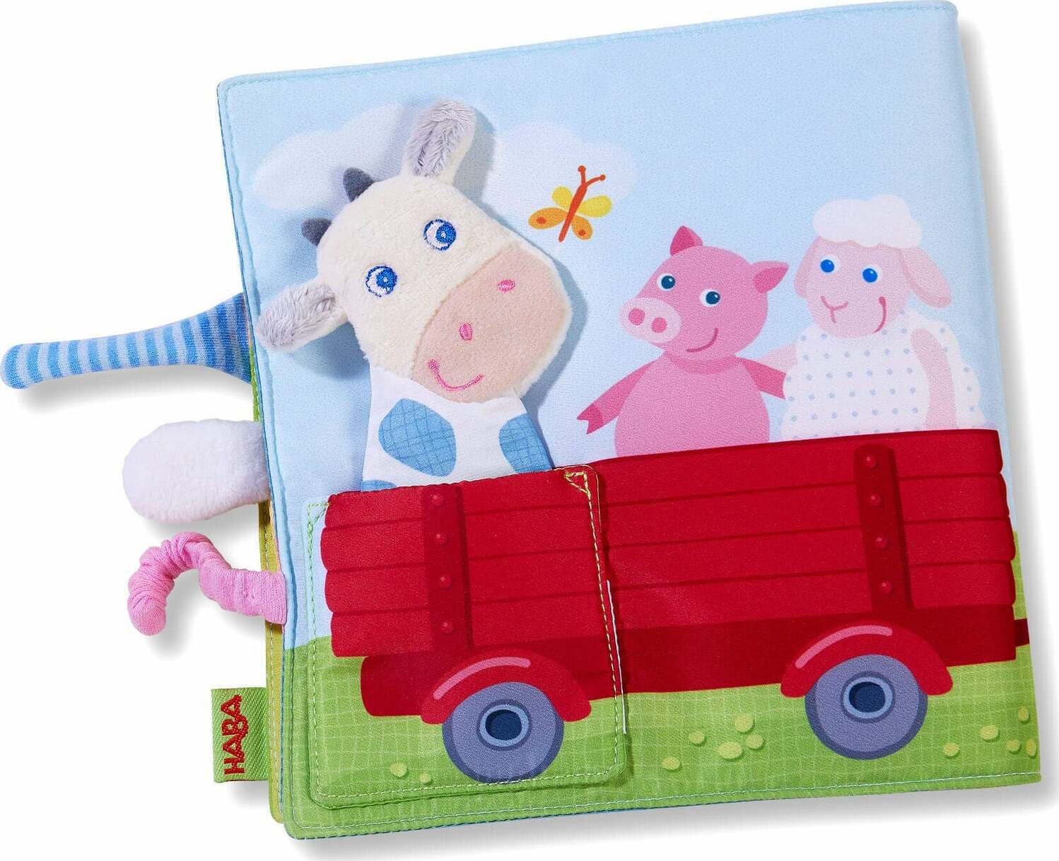 Down on the Farm Soft Book with Cow Puppet