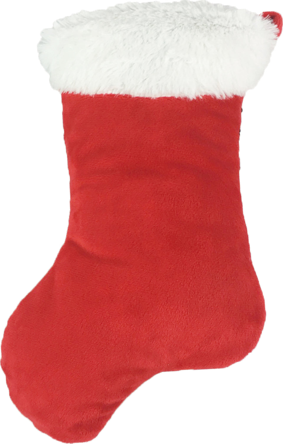 Mini Red Reversible Sequin Stocking Storage Pillow