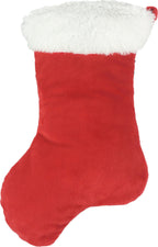 Mini Red Reversible Sequin Stocking Storage Pillow