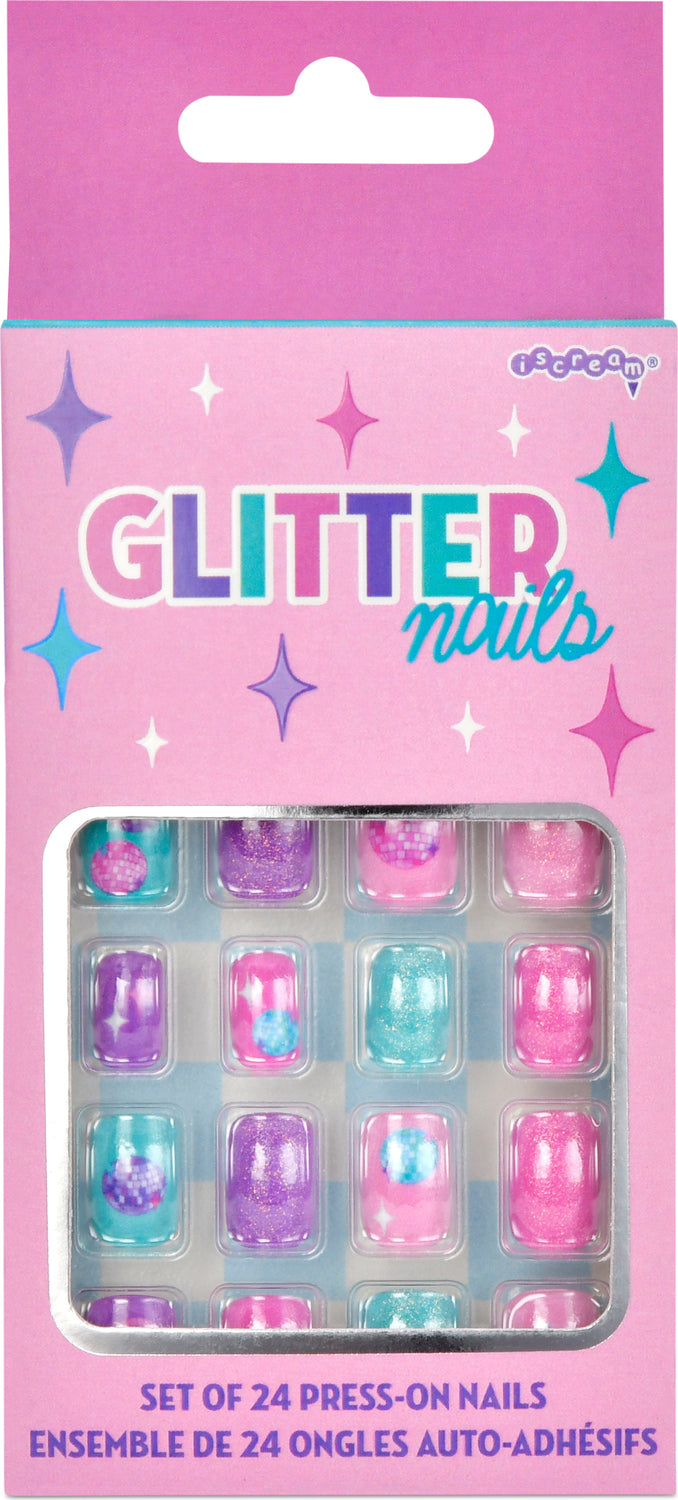 Glitter Press On Nail Set