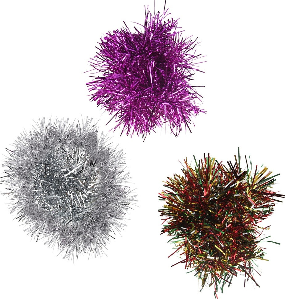 Tinsel Ornament Scrunchie Set