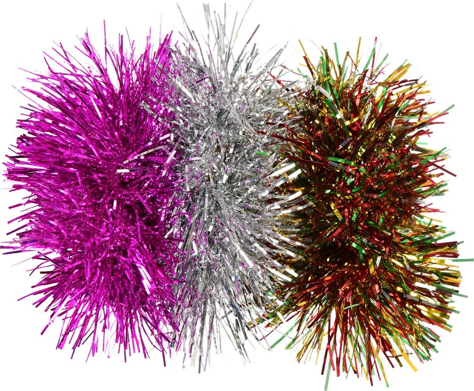 Tinsel Ornament Scrunchie Set