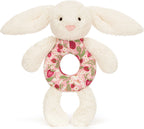 Blossom Cream Bunny 'Berry' Ring Rattle