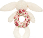 Blossom Cream Bunny 'Berry' Ring Rattle