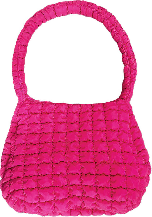 Pink Puffer Tote Bag