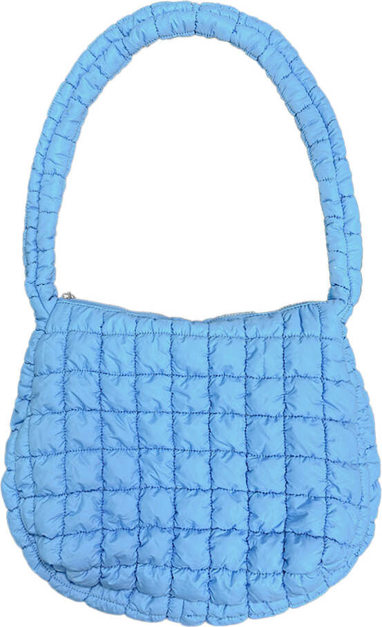 Blue Puffer Tote Bag