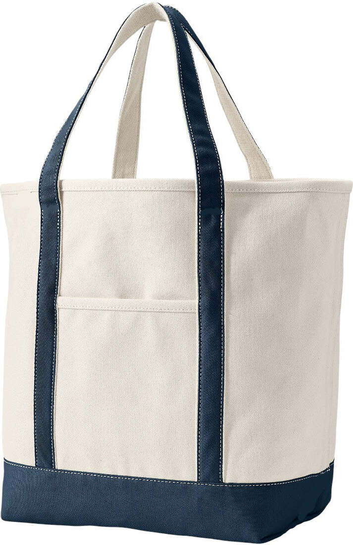 Navy Canvas Tote