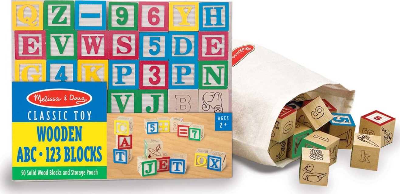 Wooden ABC/123 Blocks – Be Beep a toy shop