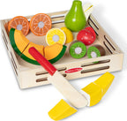 Cutting Fruit Set - Wooden Play Food