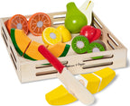 Cutting Fruit Set - Wooden Play Food