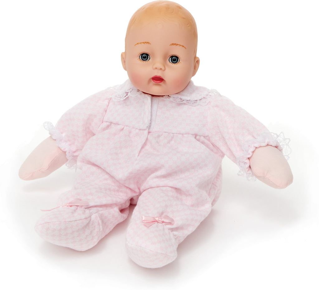 Pink Check Huggums® Light Skin Tone (12" doll)
