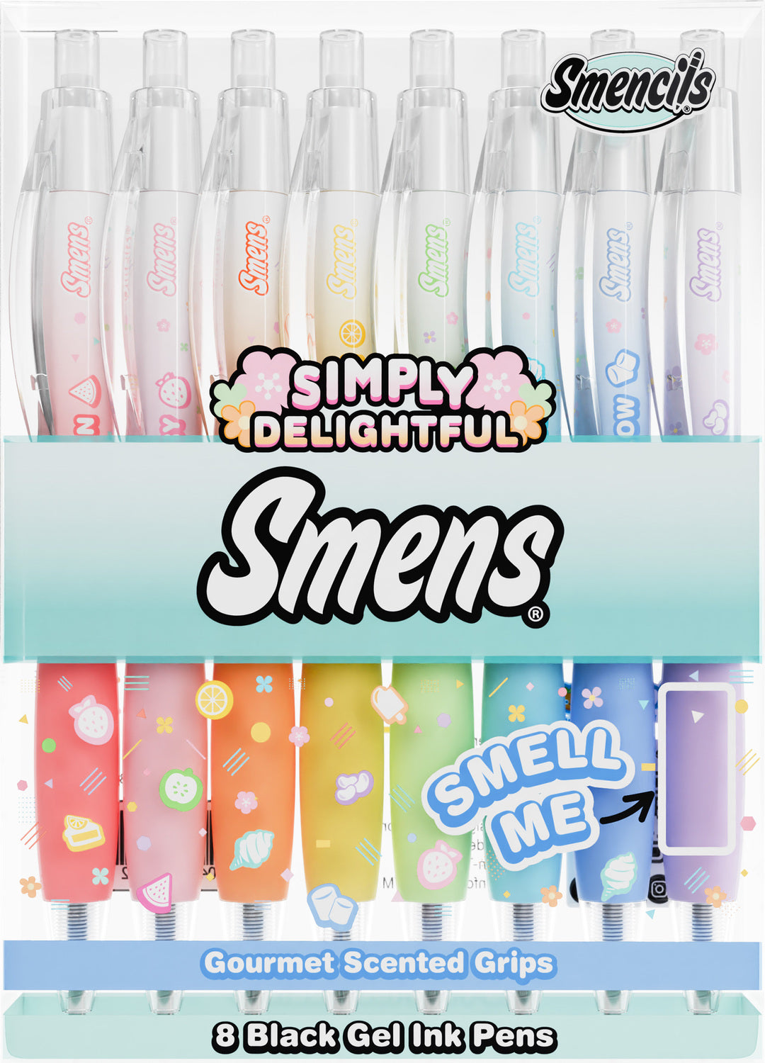 Simply Delightful Smens Black Gel Ink - Sets of 8