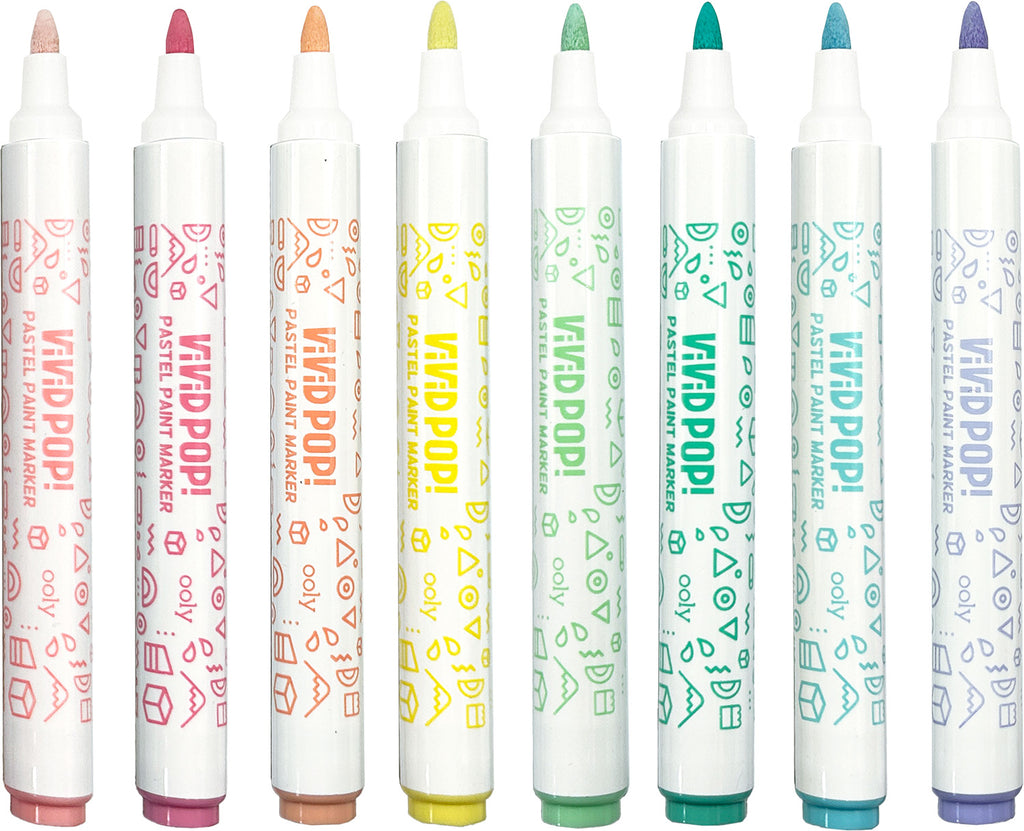Vivid Pop! Water Based Paint Markers - Pastel