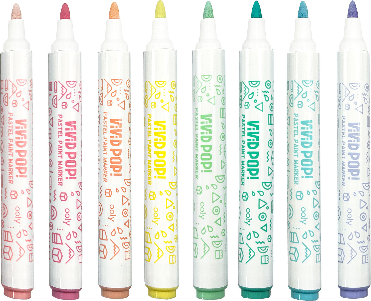 Vivid Pop! Water Based Paint Markers - Pastel