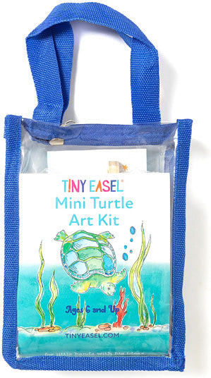 Tiny Easel Mini Turtle Art Kit