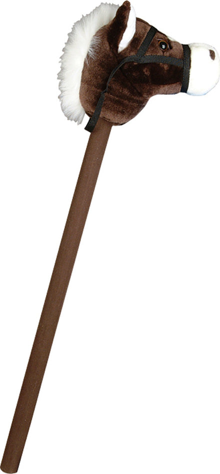 30" Brown Stick Horse