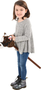 30" Brown Stick Horse
