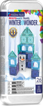 Magna-Tiles microMags Winter Wonder Travel Set (26-Piece)