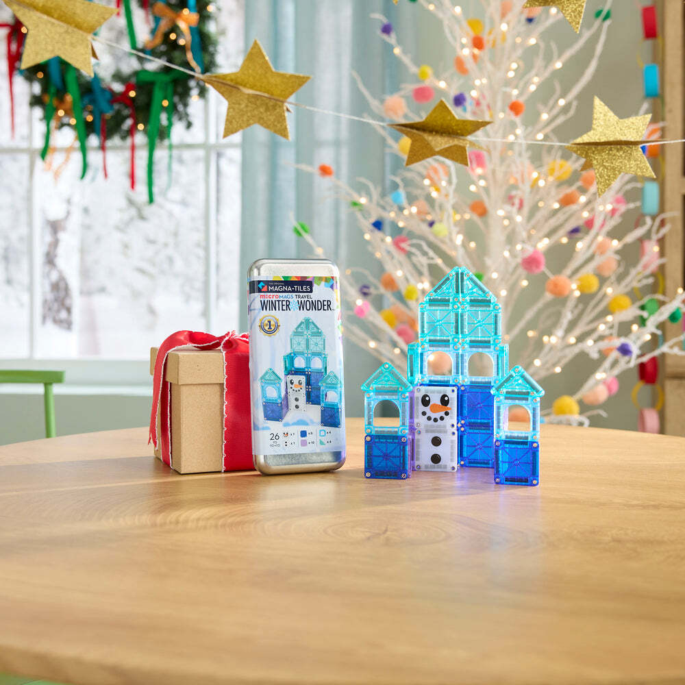 Magna-Tiles microMags Winter Wonder Travel Set (26-Piece)